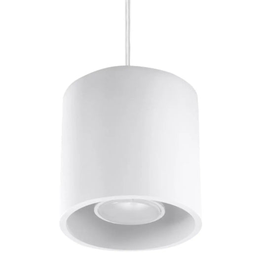 Pendelleuchte Rondo 1 – Weiß & Aluminium