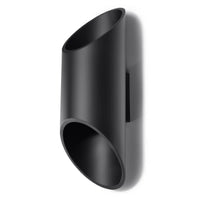 Wandleuchte Pipe 30 – Schwarz & Aluminium