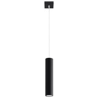 Pendelleuchte Tube Black 1 – Schwarz & Stahl