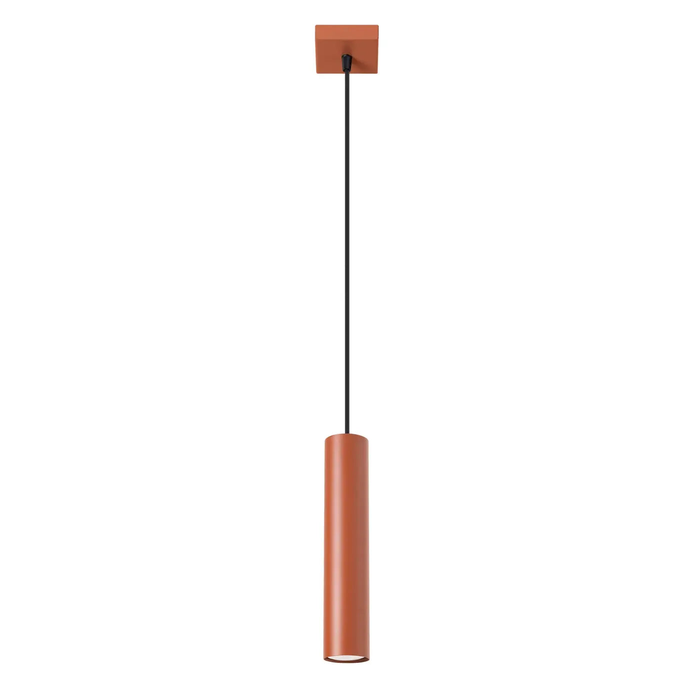 Hanglamp Tube 1 – Okerrood & Staal