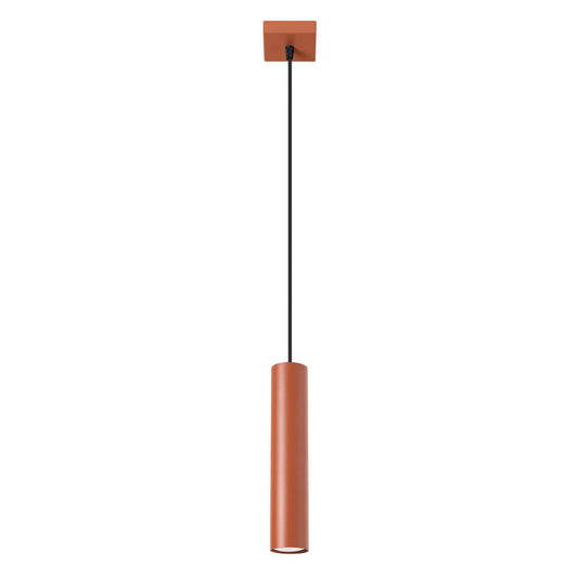 Hanglamp Tube 1 – Okerrood & Staal