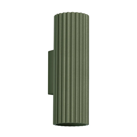Wandlamp Japandi 20 – Olijfgroen & Aluminium