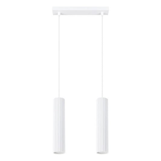 Hanglamp Japandi 2 – Wit & Aluminium