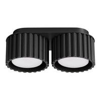 Spots Japandi Double-XS – Zwart & Aluminium