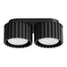 Spots Japandi Double-XS – Zwart & Aluminium