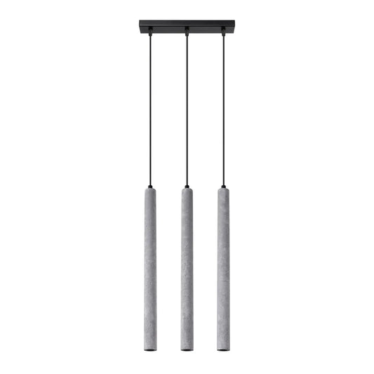 Pendelleuchte Slim Tube 3 – Grau & Beton