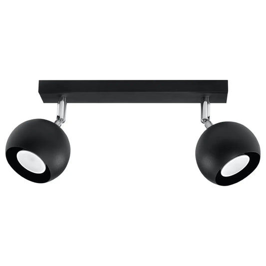 Plafondlamp Retro 2 – Zwart & Staal