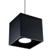 Pendelleuchte Square 1 – Schwarz & Aluminium