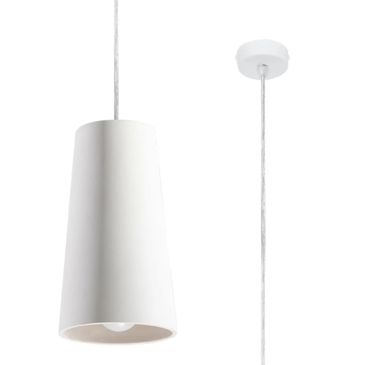Pendelleuchte Shape 2 – Weiß & Keramik