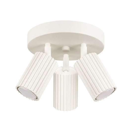 Plafondlamp Japandi 3P – Beige & Aluminium