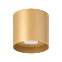Plafondlamp Tube Plus – Goud & Aluminium