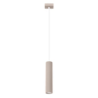 Hanglamp Japandi 1 – Taupe & Aluminium