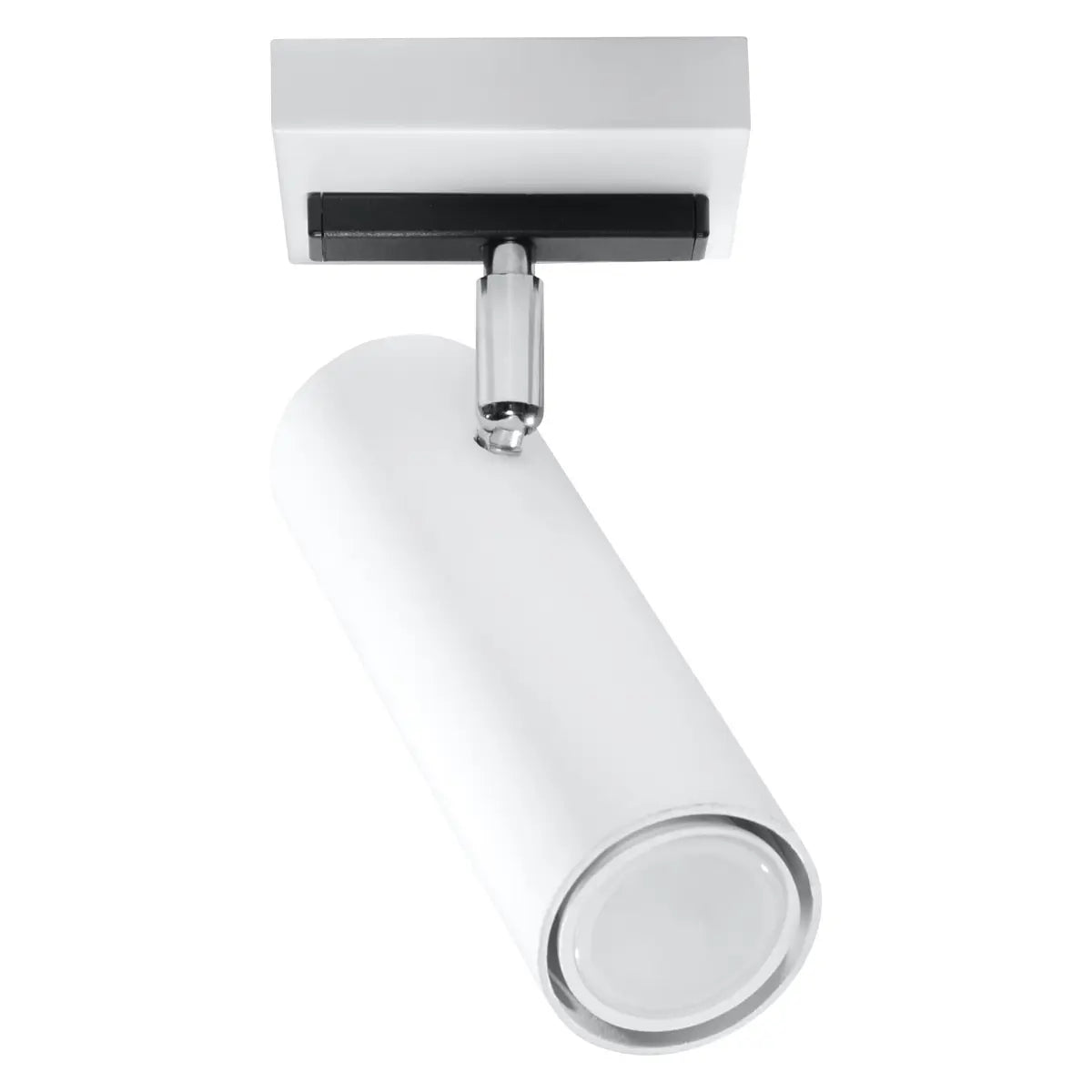 Plafondlamp Rondo Spot 1 – Wit & Staal