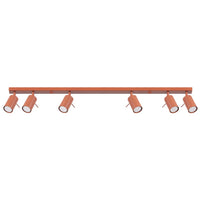 Plafondlamp Rondo 6 – Okerrood & Staal