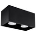 Plafondlamp Square Box – Zwart & Aluminium