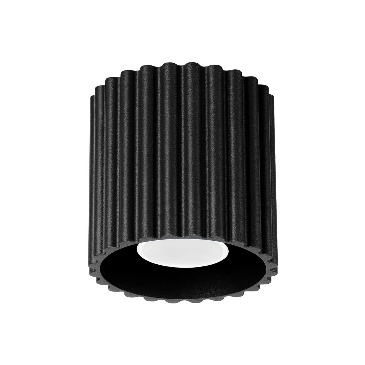 Deckenstrahler Japandi Single – Schwarz & Aluminium