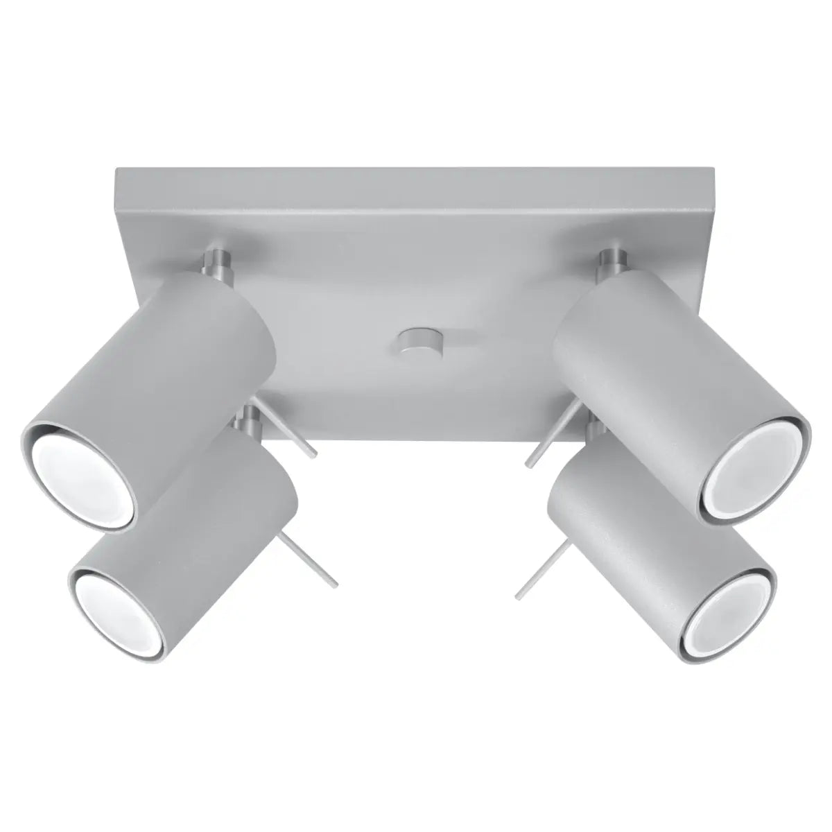 Deckenleuchte Rondo 4S – Grau & Stahl