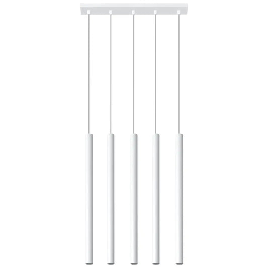 Hanglamp Matita 5 – Wit & Staal