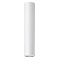 Plafondlamp Tube 30 – Wit & Staal