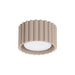 Deckenstrahler Japandi Single-XS – Taupe & Aluminium