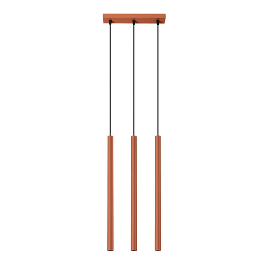 Hanglamp Matita 3 – Oker Rood & Staal