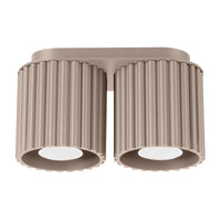 Spots Japandi Double – Taupe & Aluminium