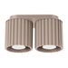 Spots Japandi Double – Taupe & Aluminium