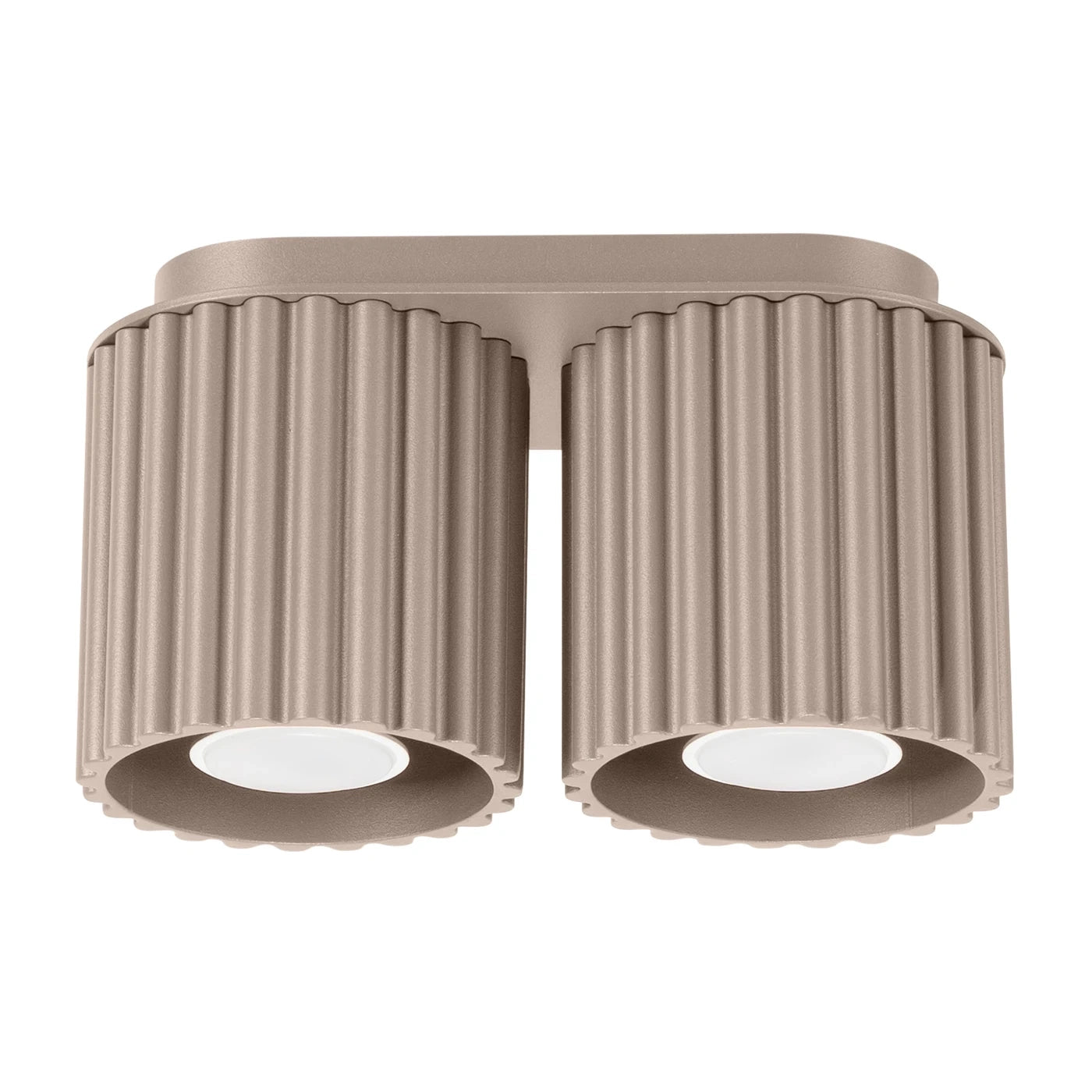 Spots Japandi Double – Taupe & Aluminium