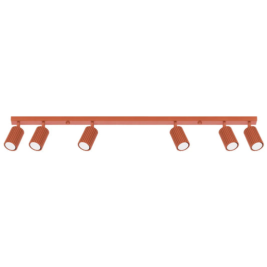 Plafondlamp Japandi 6 – Rood & Aluminium