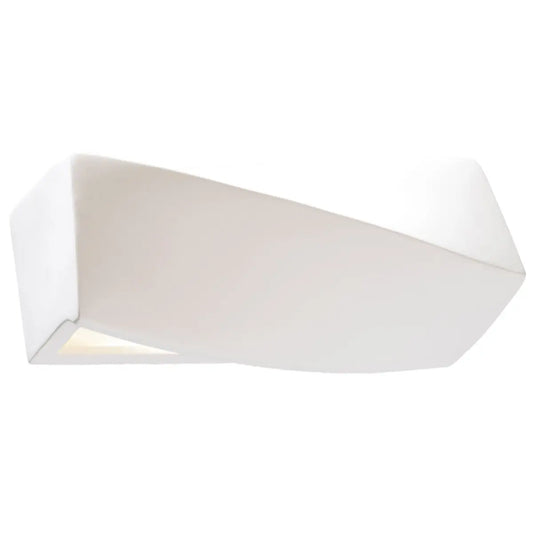 Wandlamp Twist 1 – Wit Keramiek & Glas