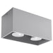 Plafondlamp Square Box – Grijs & Aluminium