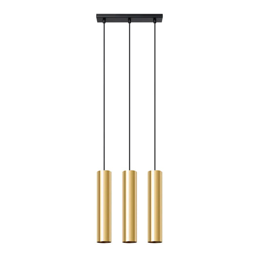 Hanglamp Tube 3 – Goud & Staal