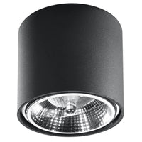 Plafondlamp Rondo Flash – Zwart & Aluminium