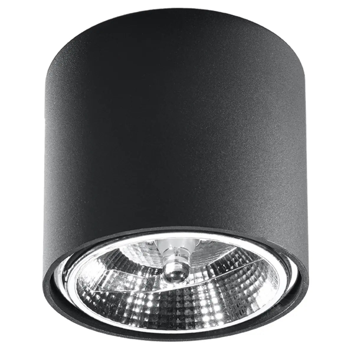 Plafondlamp Rondo Flash – Zwart & Aluminium