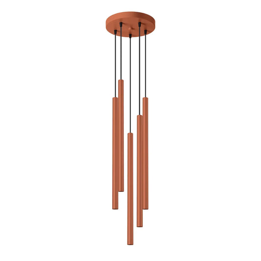 Hanglamp Matita 5P – Rood & Staal