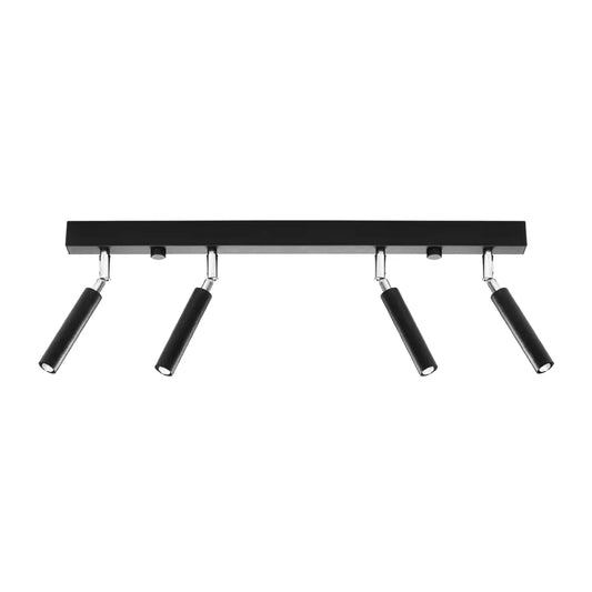 Deckenleuchte Luxtec 4 – Schwarz & Stahl