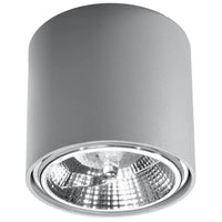 Deckenstrahler Rondo Flash – Grau & Aluminium