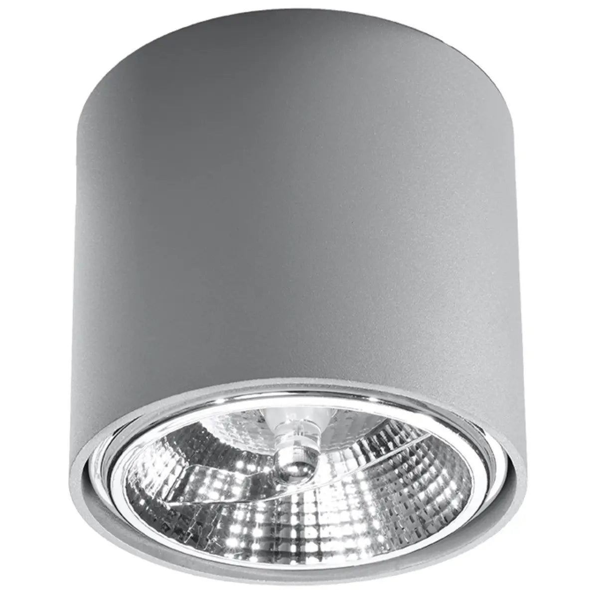 Deckenstrahler Rondo Flash – Grau & Aluminium