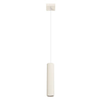 Pendelleuchte Japandi 1 – Beige & Aluminium
