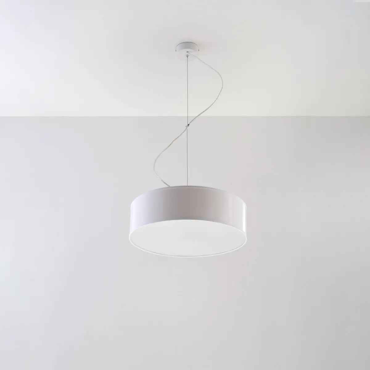 Pendelleuchte UFO 35 – Weiß & PVC