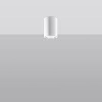 Plafondlamp Tube 10 – Wit & Staal