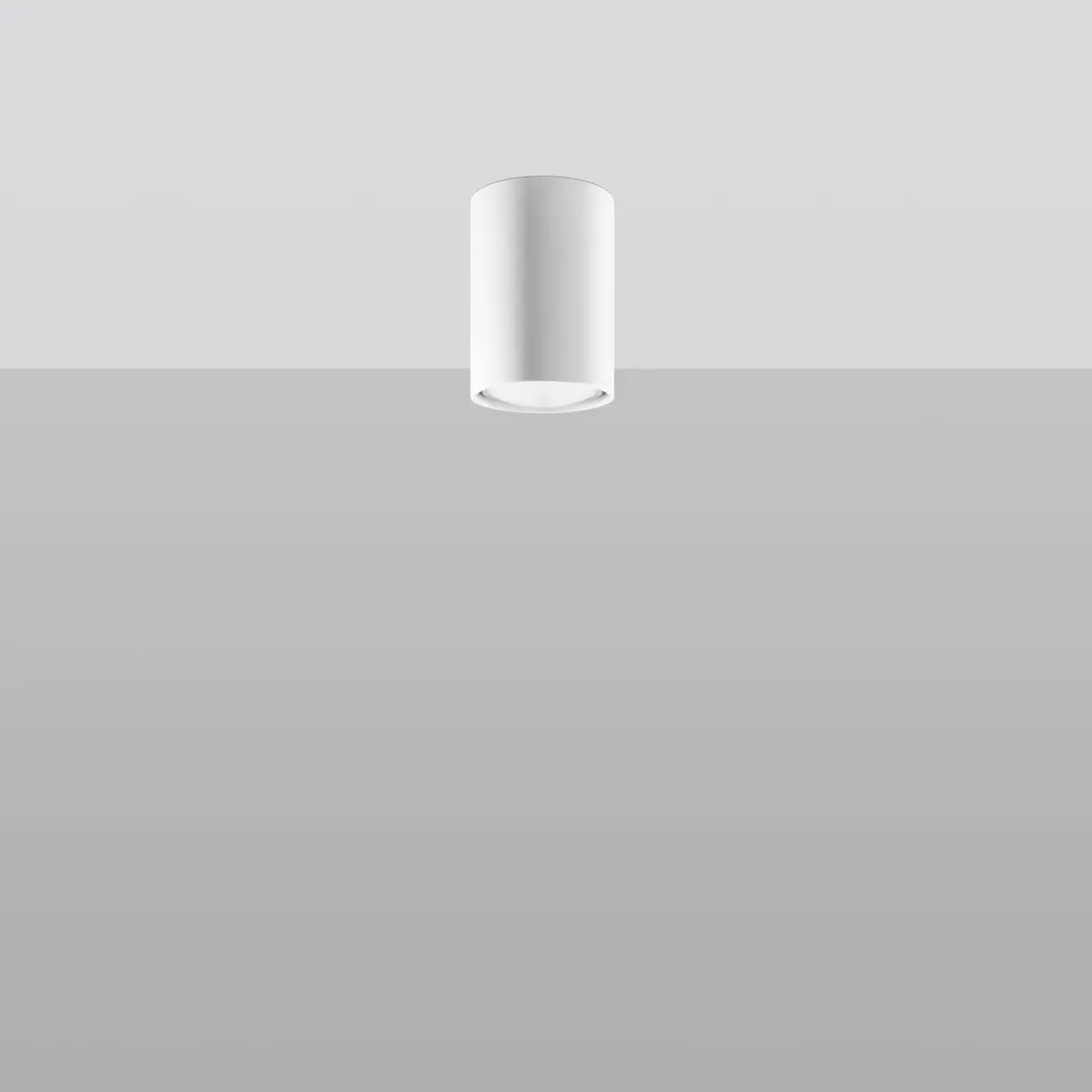 Deckenleuchte Tube Size 10 – Weiß & Stahl