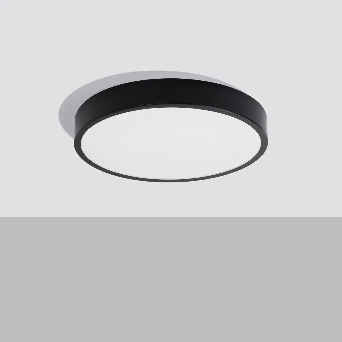 Deckenleuchte Ufo Thin 50 – Schwarz & Aluminium