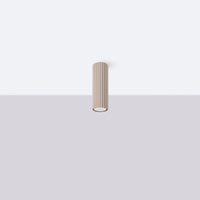 Deckenstrahler Japandi 20 – Taupe & Aluminium