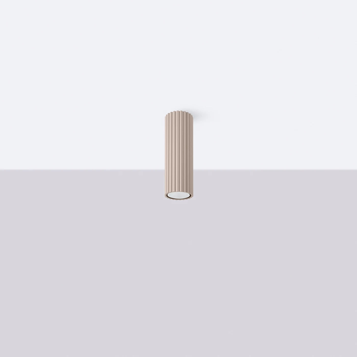 Deckenstrahler Japandi 20 – Taupe & Aluminium