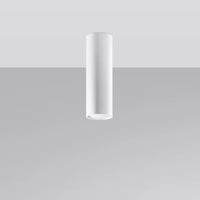 Deckenleuchte Tube Size 20 – Weiß & Stahl