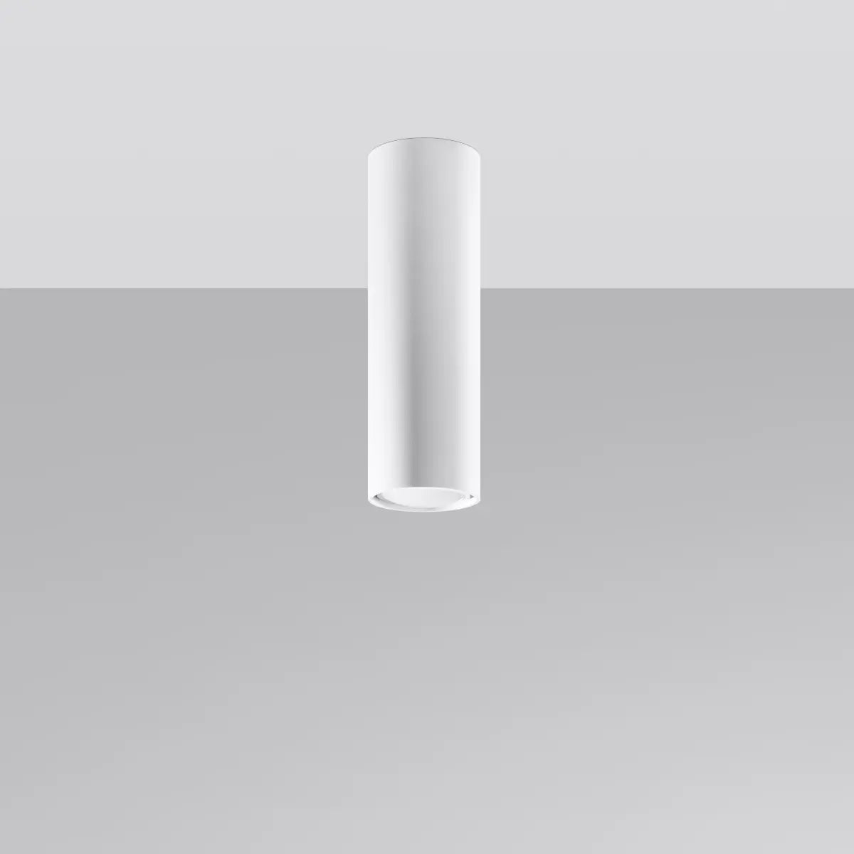 Deckenleuchte Tube Size 20 – Weiß & Stahl