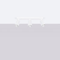 Deckenleuchte Japandi 3 – Weiß Aluminium