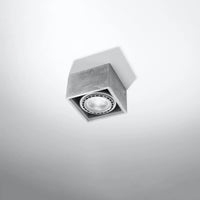 Plafondlamp Square 3 – Grijs & Beton