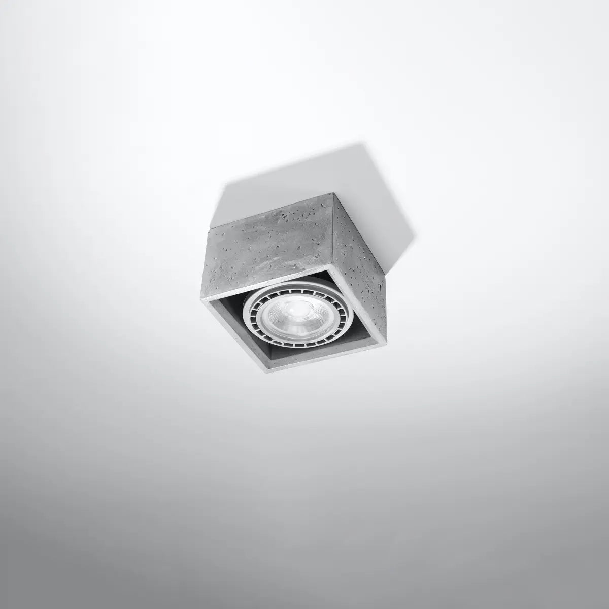 Plafondlamp Square 3 – Grijs & Beton